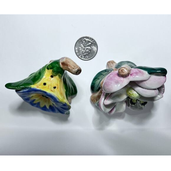 Portmeirion Botanic Garden Butterflies Salt & Pepper Shakers - Vintage Porcelain - Picture 5 of 9